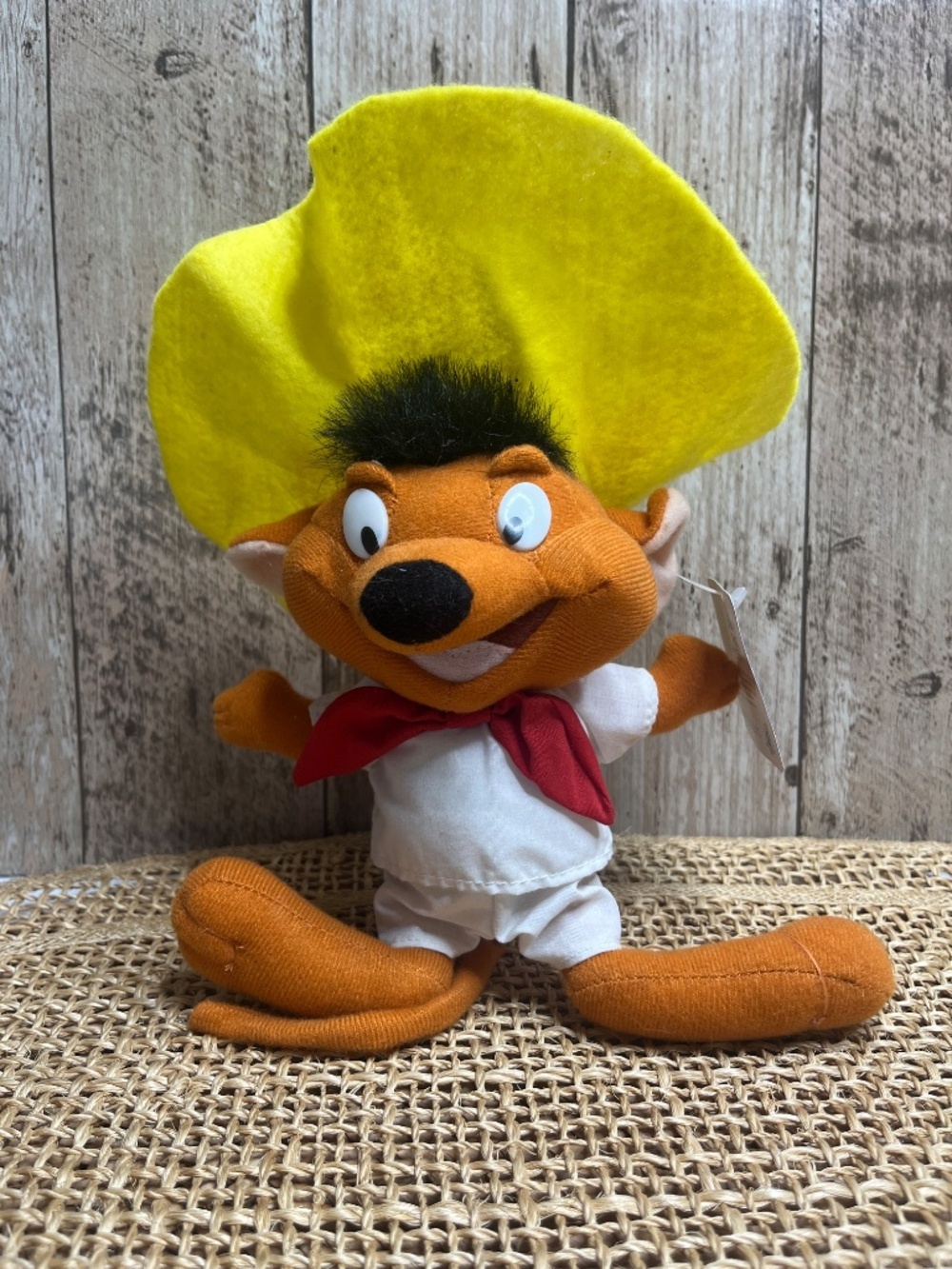 Vintage Speedy Gonzales Plush Toy Looney Tunes Warner Bros 8” Stuffed Character - Picture 2 of 2